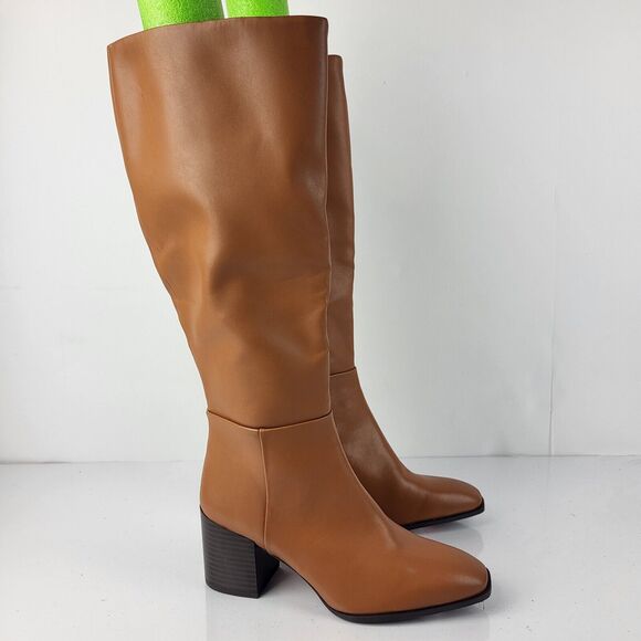 Nordstrom Rack Virginia Tall Boot Block heel Brown Size 6.5 M - Picture 5 of 15